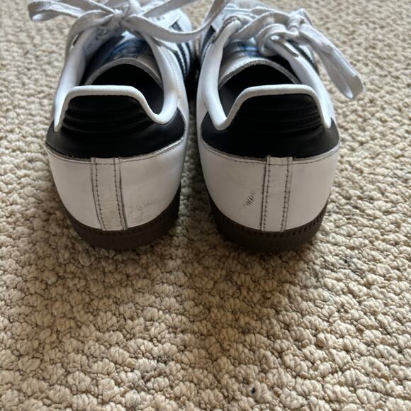 Adidas samba white and black womens 7 1/2 sneaker mens 6 - Picture 4 of 7